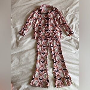 Caden Lane Flare Lounge Set | Boo Babes - 2T (w/Daddy Under My Spell Tee 2T)